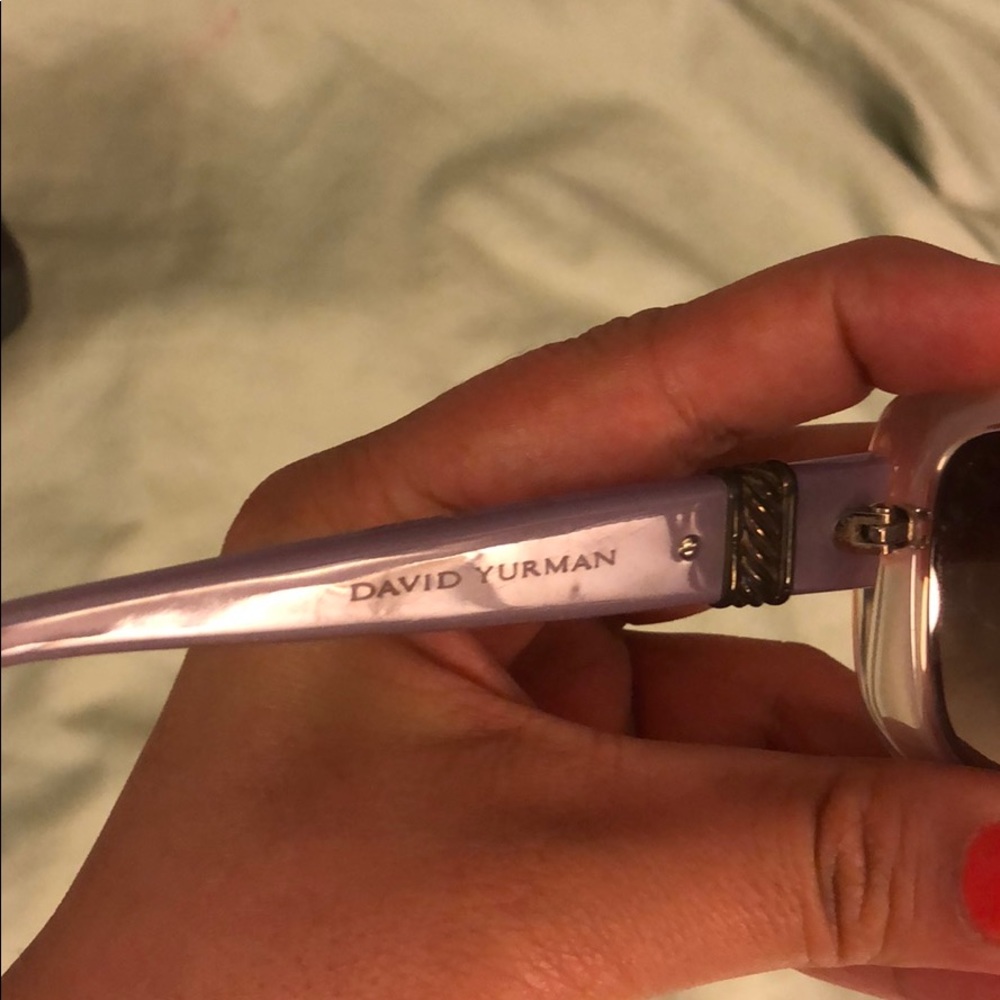 David yurman sunglasses purple and clear